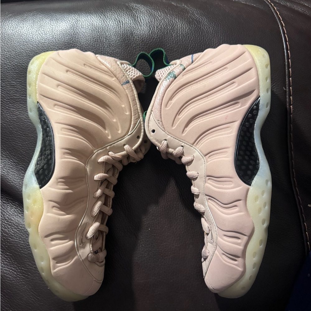 Nike Foamposite Sneakers in Pink and Green